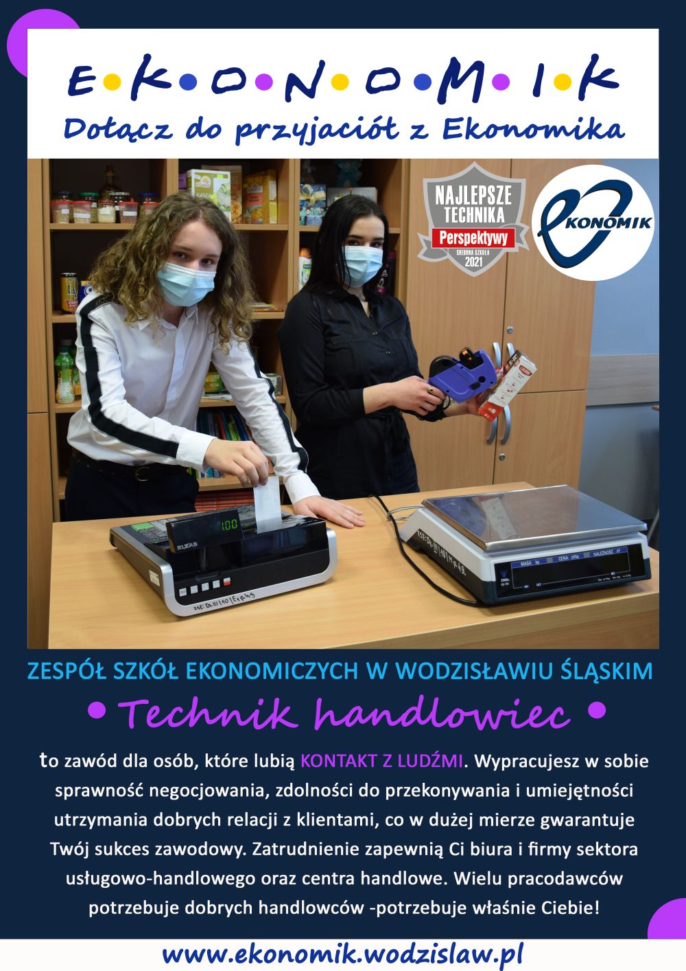 Plakat: technik handlowiec