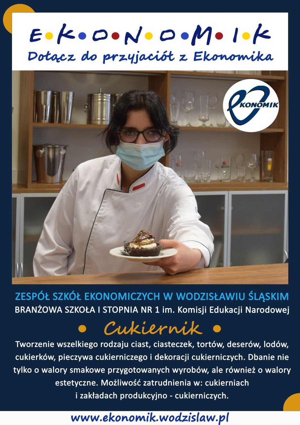 Plakat: cukiernik