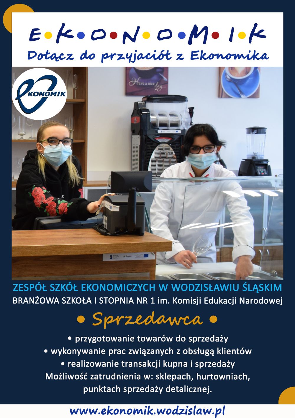 Plakat: sprzedawca